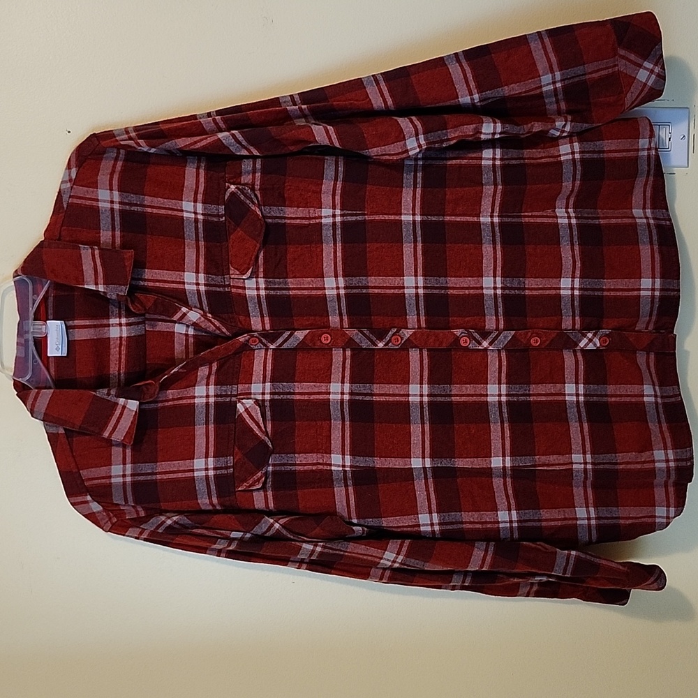 Columbia Plaid Flannel Shirt NEW - Picture 1 of 13